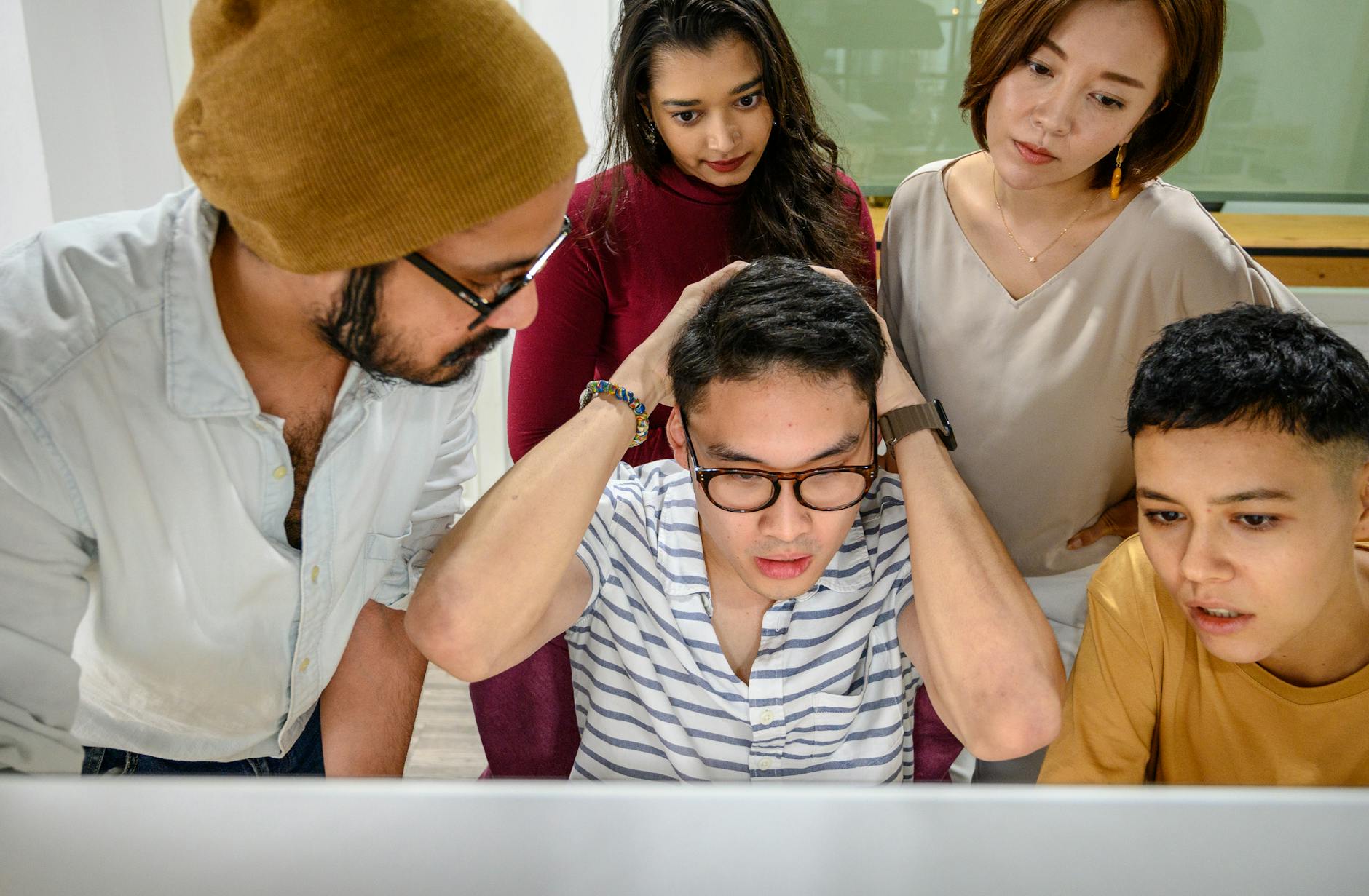 people worried at work